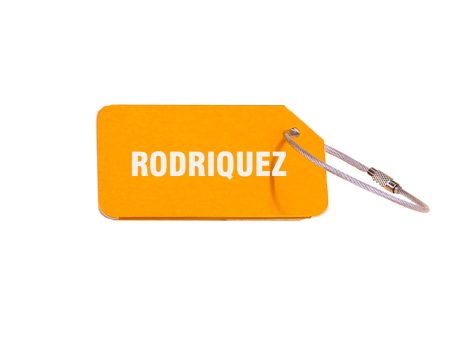 Aluminum Metal Notched Custom Engraved Luggage Tag For Discount