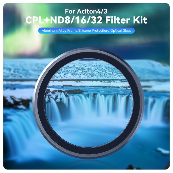 Telesin CPL+ND8 16 32 Filter Kit For Aciton4 3 5pro For Discount