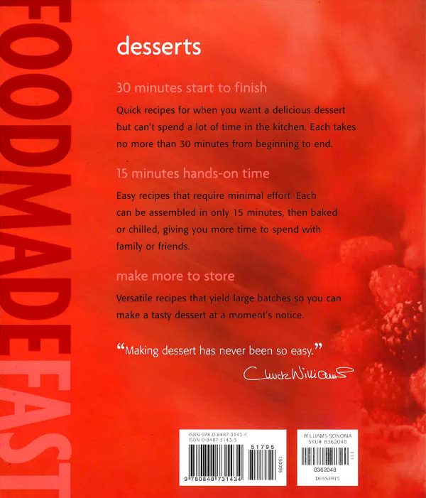 Williams-Sonoma Food Made Fast: Desserts (Food Made Fast) Online Sale