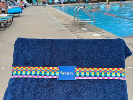 Personalized Towel Band for Beach - Pool - Boat Cruise Lounge Chair Online