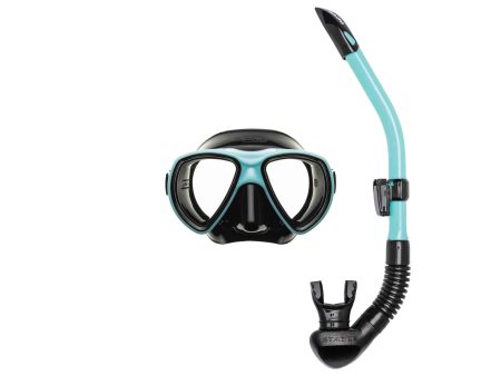 Premium Mask & Snorkel Set - Nekton Caribbean Blue Discount