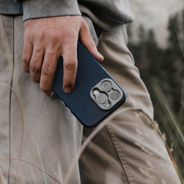 Pro Leather Case - iPhone 14 Pro Max - Navy Supply