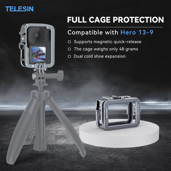 Telesin full cage protection for gopro Hero 13-9 Online Sale