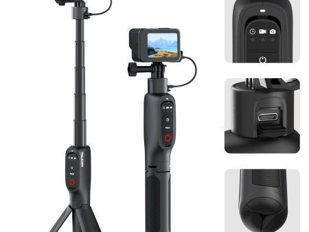 TELESIN Shorty Rechargeable Selfie Stick For Cheap