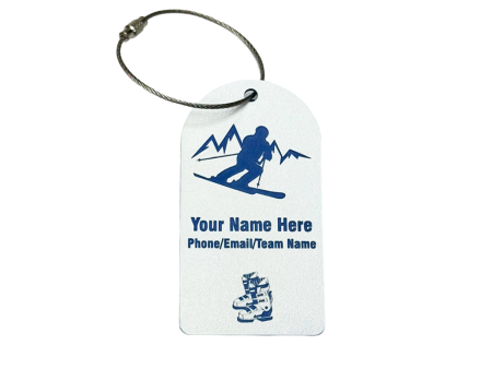 Personalized Skiing Gear Bag Tag Online Hot Sale