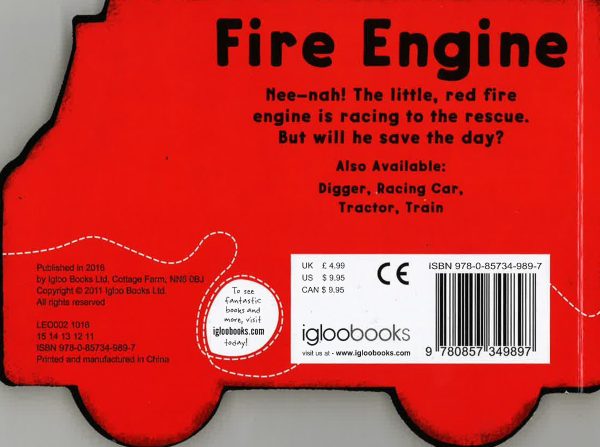 Vehicle Shaped: Fire Engine (Touch And Feel 2) Supply