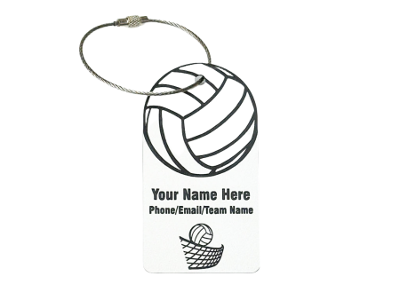 Personalized Volleyball Bag Tag Sale