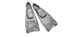 Kicks Rubber Swim Fins - Storm Grey   Black Swirl on Sale