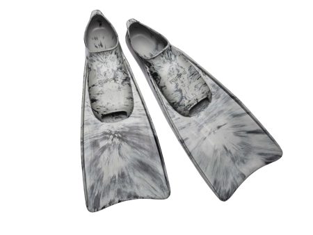 Kicks Rubber Swim Fins - Storm Grey   Black Swirl on Sale