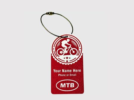 Personalized Mountain Bike Gear Bag Tag Fashion