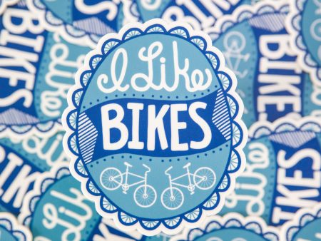 Exit343Designs I Like Bikes Sticker Sale