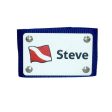 SCUBA BC Name Tag with Emergency Medical-Contact Information Tab For Sale