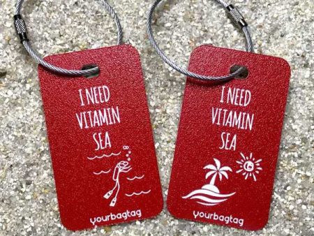 Laser Engraved Vitamin Sea Travel Quote Tags Cheap