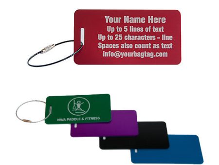 Metal Luggage Tag - Aluminum - 3.85 X 2 inches Sale