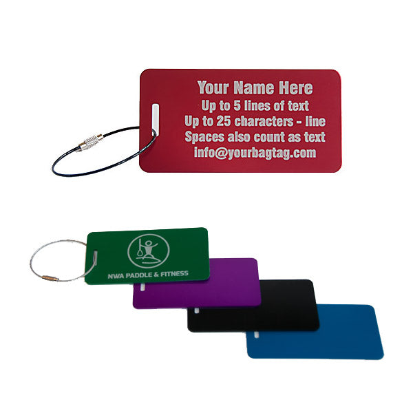 Metal Luggage Tag - Aluminum - 3.85 X 2 inches Sale