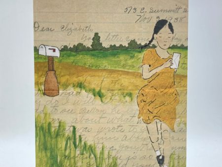 Amy Rice Girl with Letter Card For Discount