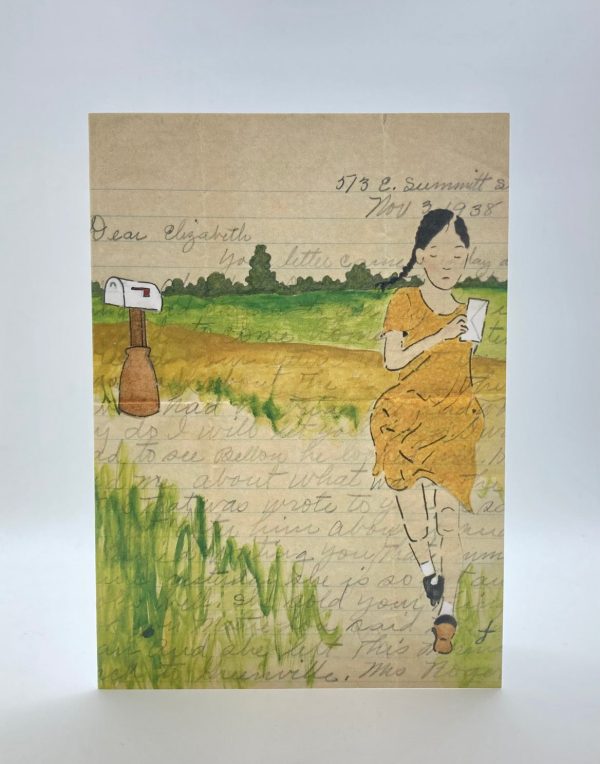 Amy Rice Girl with Letter Card For Discount