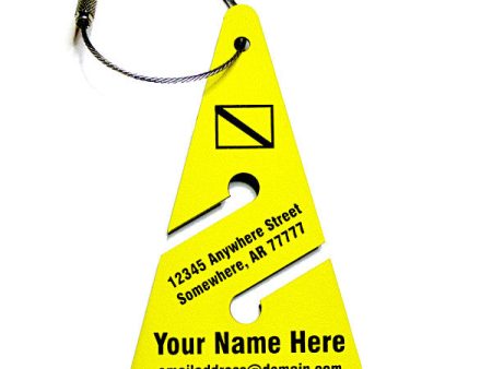 Scuba Cave Diving Arrow Luggage Tag Discount