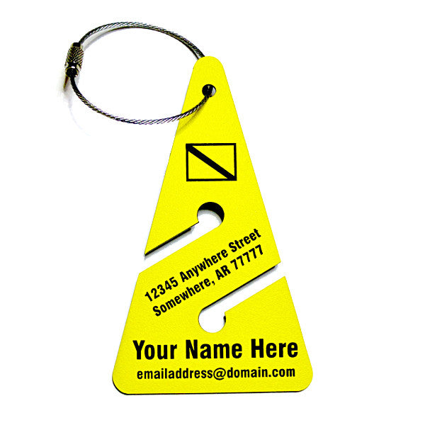 Scuba Cave Diving Arrow Luggage Tag Discount