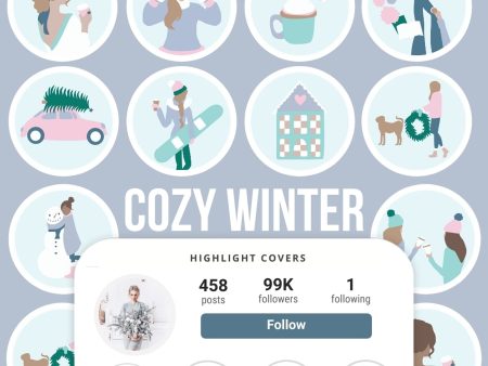 COZY WINTER IG HIGHLIGHT COVERS Sale