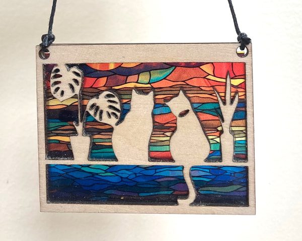 Squirrel Tacos Cats & Plants Suncatcher Sale