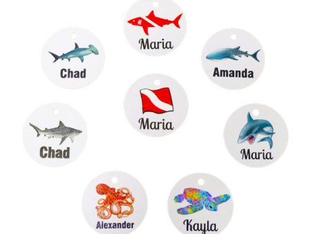 Full Color Scuba Equipment Tags - 1.75 inch on Sale