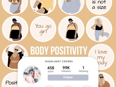 BODY POSITIVITY IG HIGHLIGHT COVERS Online Sale