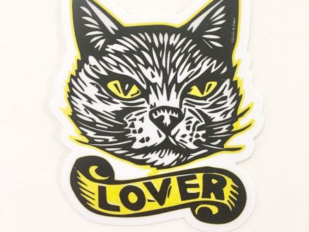 Horse & Hare Cat Lover Sticker Cheap