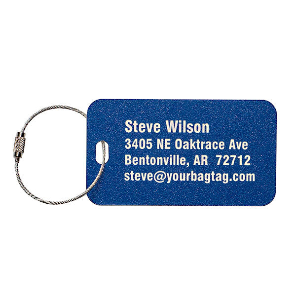 Personalized Laser-Engraved Plastic Luggage Tag - Standard Size Sale