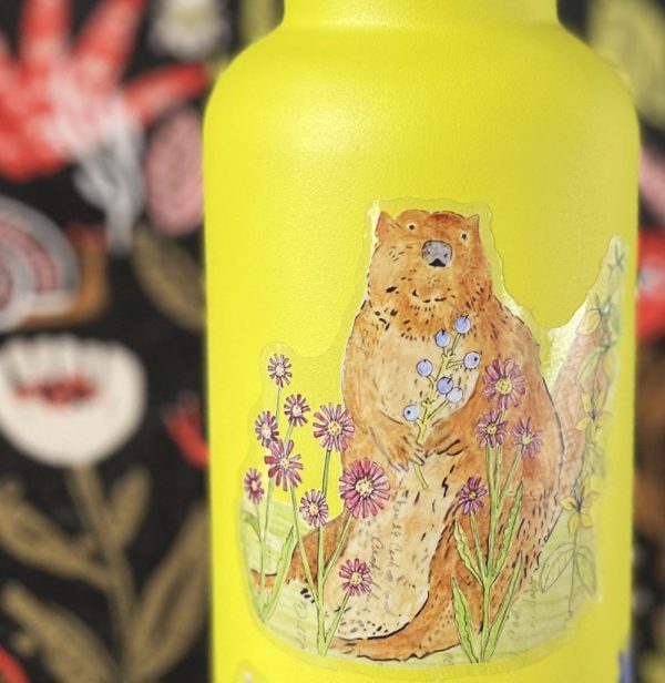 Amy Rice Flower Farm Beaver Sticker Cheap