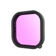 TELESIN Pink Red Purple Waterproof Case Filter for GoPro 12 11 10 9 For Sale