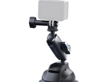 TELESIN Aluminum Alloy Camera Suction Cup Mount on Sale