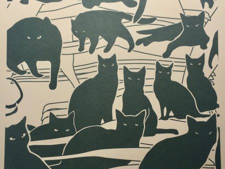 The 50 50 Company 13 Black Cats Print Sale