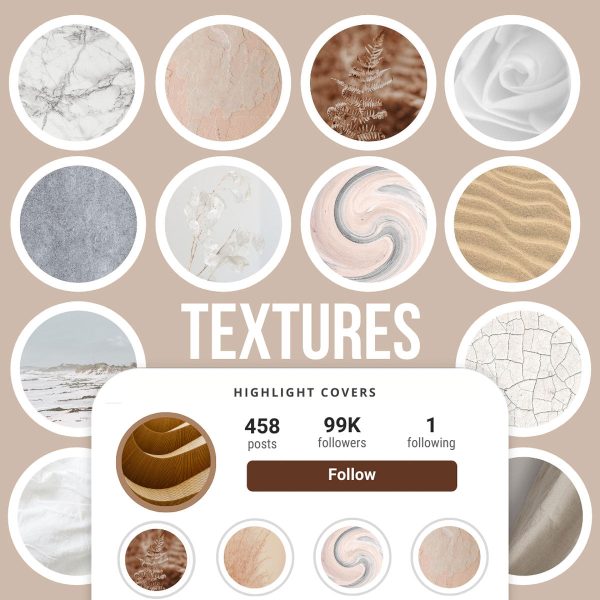 TEXTURES IG HIGHLIGHT COVERS Hot on Sale