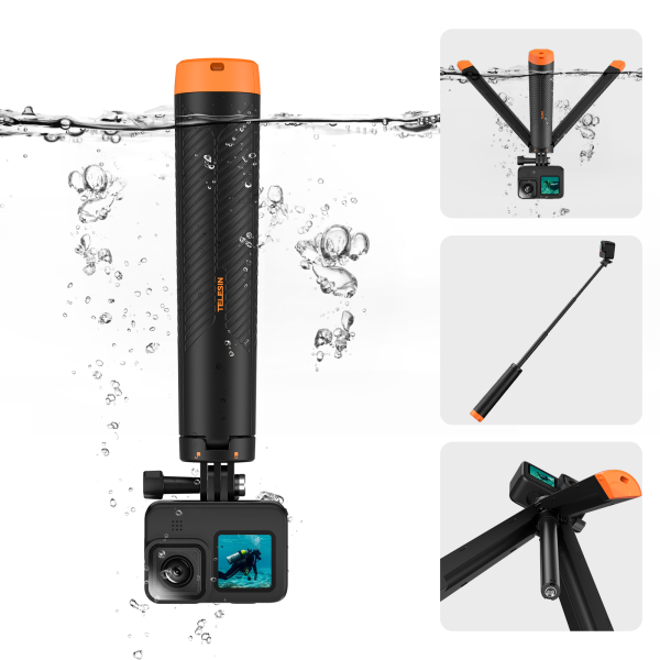 TELESIN Floating Tripod Selfie Stick For Discount