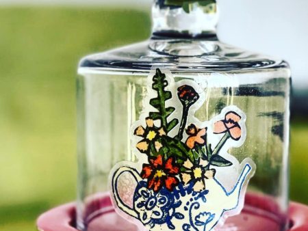 Amy Rice Delft Teapot Sticker Online now