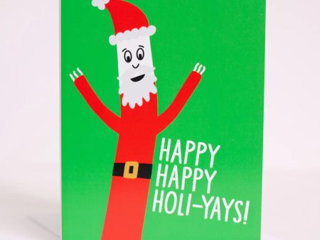 Exit343Design Happy Holidays Santa Wind Dancer Card For Sale