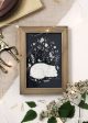 Blush and May Sleeping Polar Bear & Florals Animal Art Print For Sale