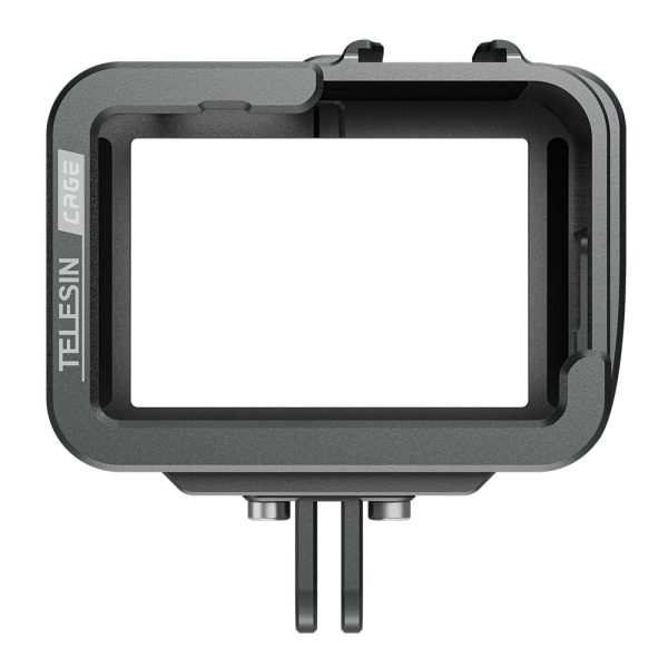 TELESIN Metal Cage Vertical Frame for GoPro 12 11 10 9 Fashion