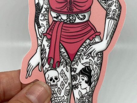 Sophie Margot Tattooed Lady Sticker For Discount