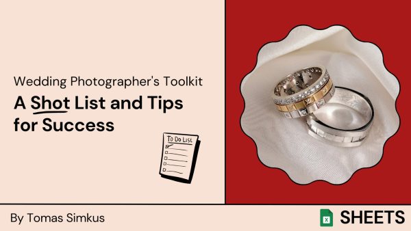 Wedding Shot List and Tips  for Success on Sale