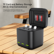 Telesin retractable charging box for gopro 13 Online Hot Sale