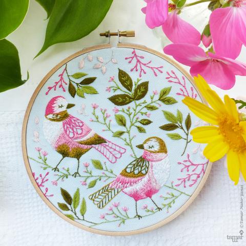 Tamar Nahir-Yanai 6  Embroidery Kit with Hoop on Sale