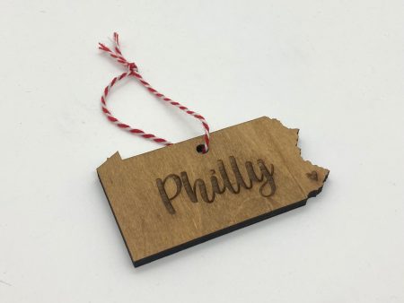 Frankadelphia Philly Cutout State Ornament Discount