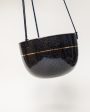 Rider Ceramics 6  Hanging Planter Stoneware Black Gold Pinstripe Cheap