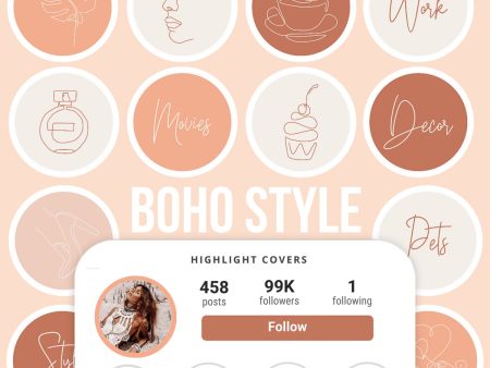 BOHO IG HIGHLIGHT COVERS on Sale