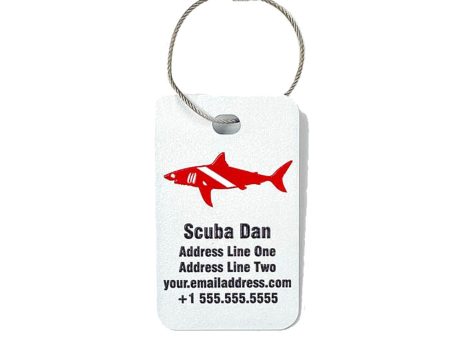 Scuba Gear Bag Tag - Full Color For Discount