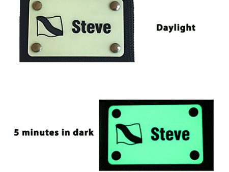 Glow in the Dark Scuba BCD Name Tag Cheap