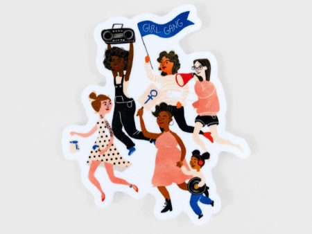 Wild Optimist Girl Gang Sticker Sale