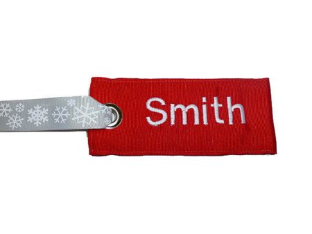 Holiday Christmas Luggage Tag w Snowflake Handle Online now